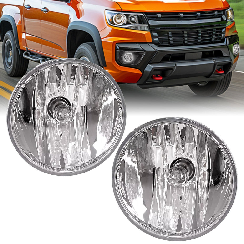 Clear Lens Fog Light Lamps w/Bulbs LH &RH For Chevy Colorado 2007-2022 #15839896