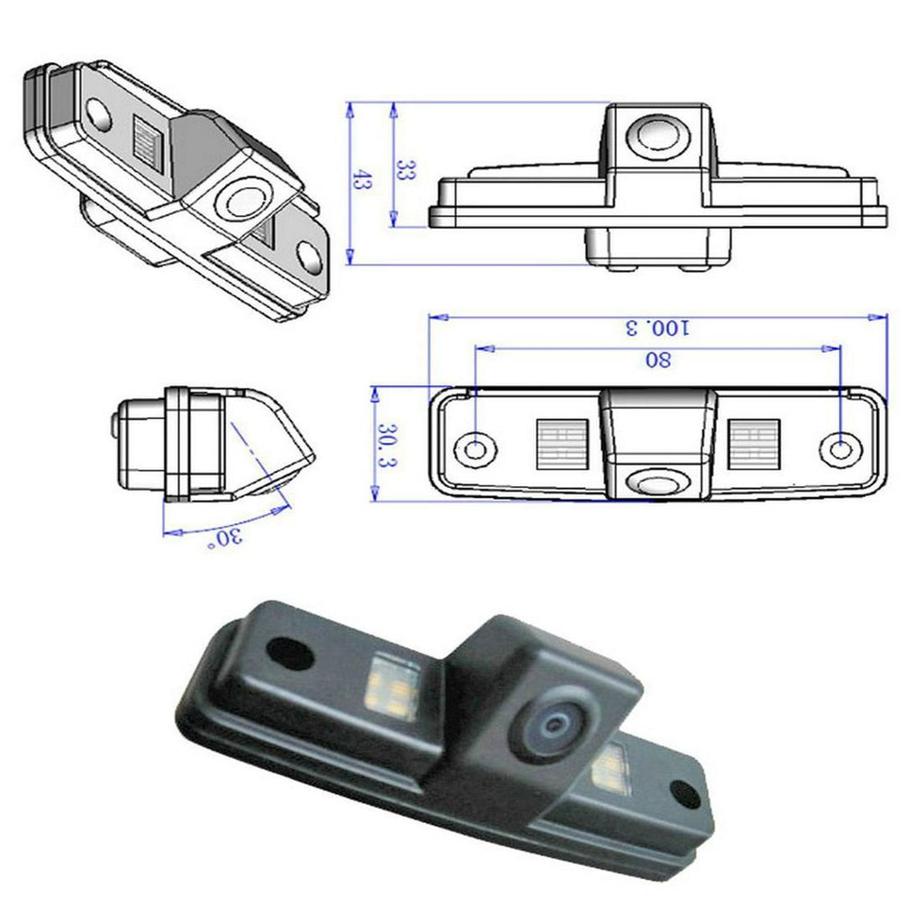 Car Reverse Rear View Backup Camera For SUBARU Forester Outback Impreza Sedan
