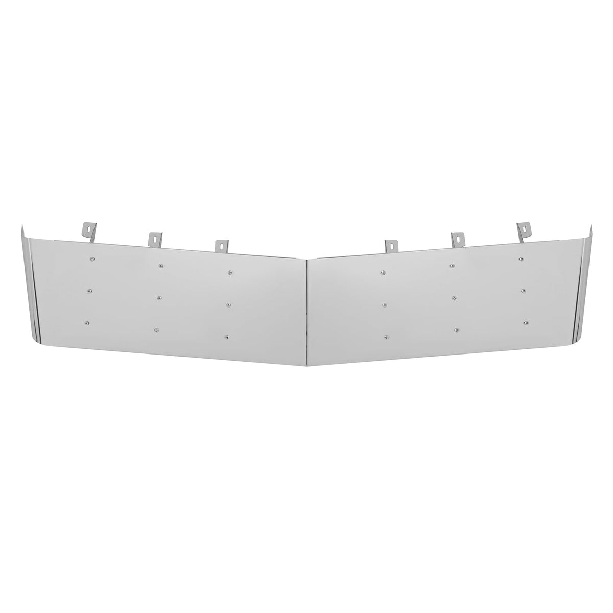 Fit Kenworth W900 T800 T600 84-98 Stainless Steel 13" Drop Visor Flat Windshield