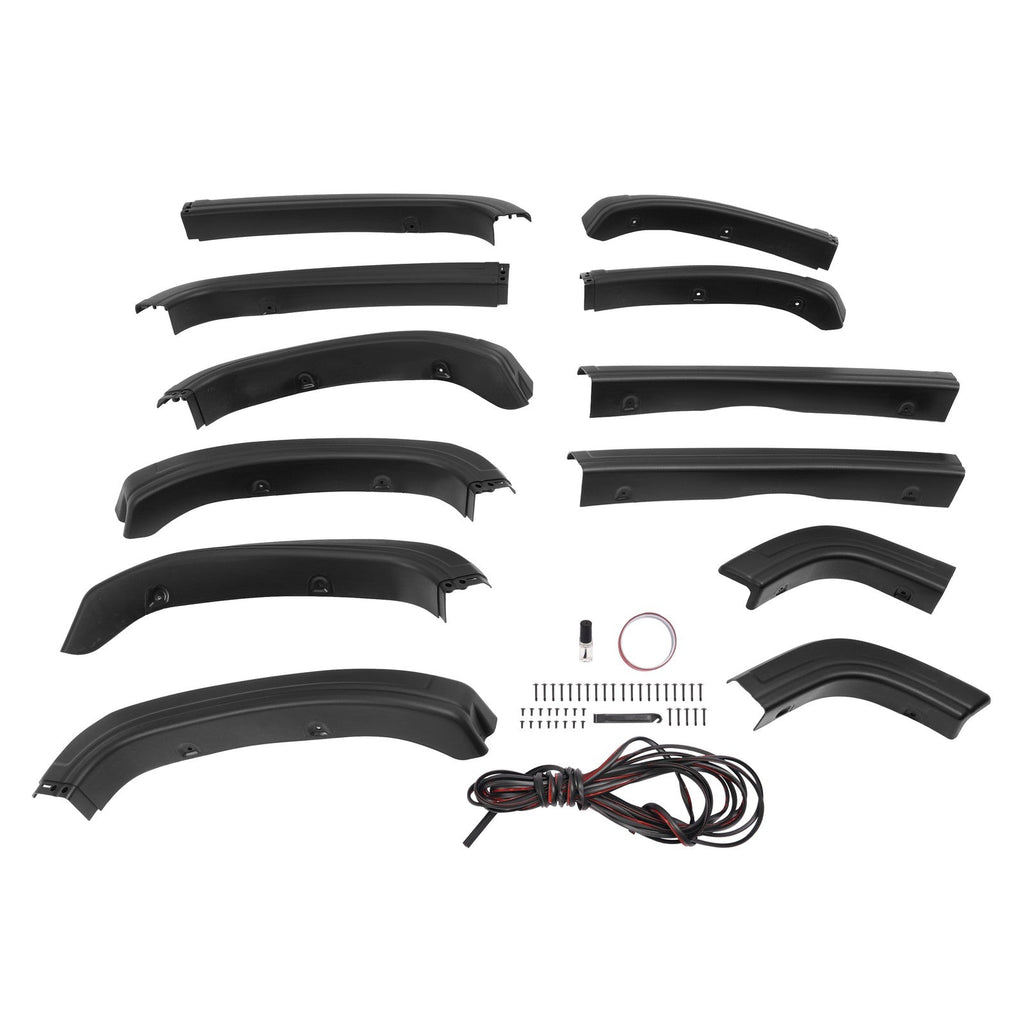 New Fits 2014-2015 GMC SIERRA 1500 Fender Flare Kit Plastic Textured
