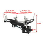 Transmission Floor Jack Adapter 1100lbs Capacity For Repair Tool Black Silvery