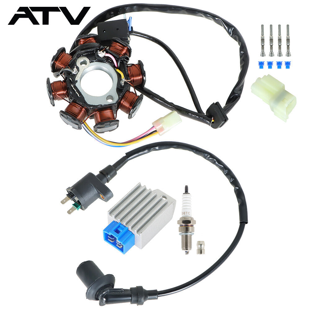 Ignition Coil Spark Plug Regulator Stator For Polaris Outlaw 90 Outlaw 50 07-15