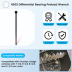 6602 Differential Bearing Preload Wrench Tool C4164 For Chrysler Dodge Rear Axle
