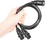 720111-1 14 M ID SIDB Y Splitter Cable for Humminbird SOLIX & APEX Fish Finders