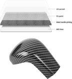 Carbon Fiber Gear Shift Knob Cover Trim Cap Protector For Toyota Camry 2018-2022
