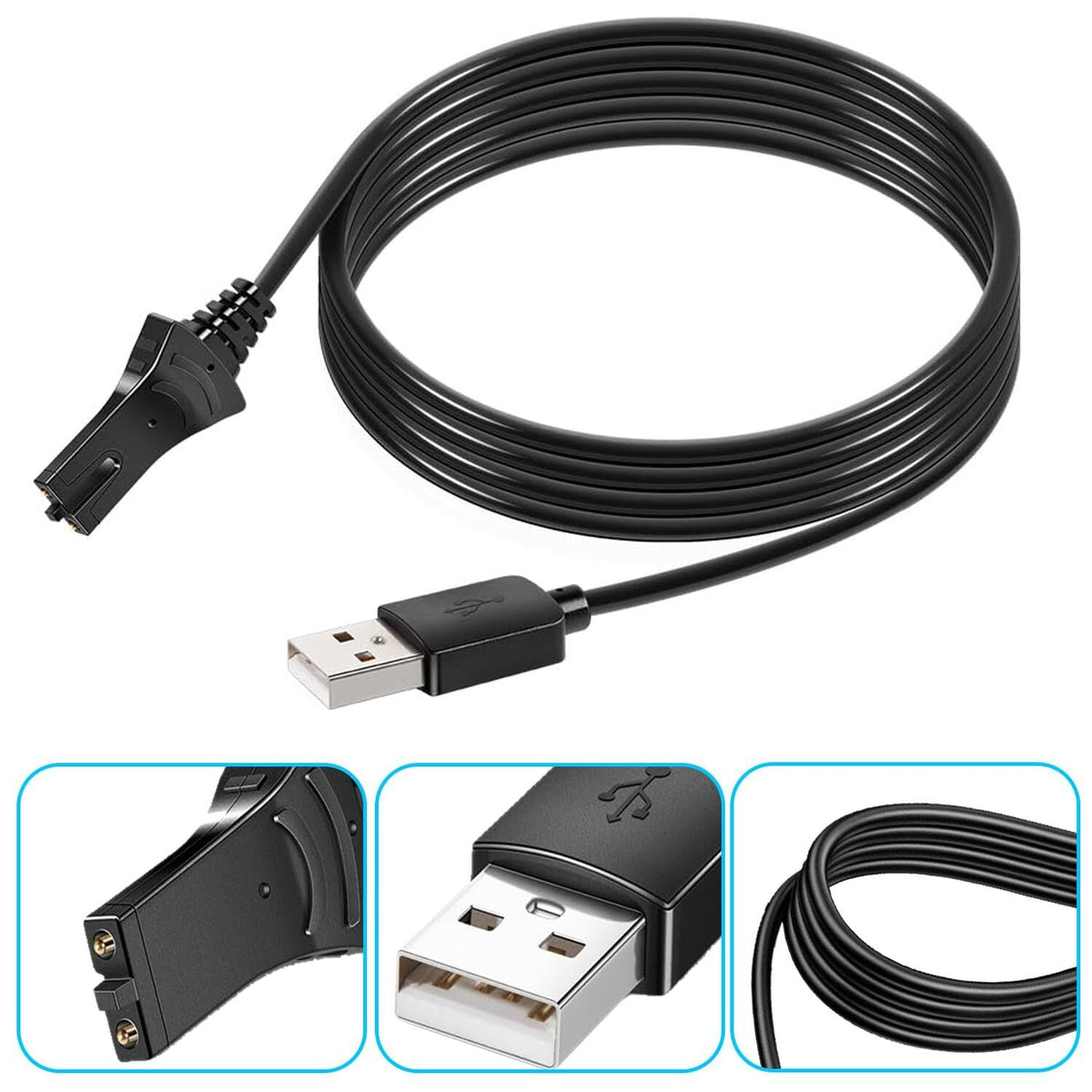 For Minn Kota 1866460 iPilot Link Remote Charging Cable Replacement 2-Pack