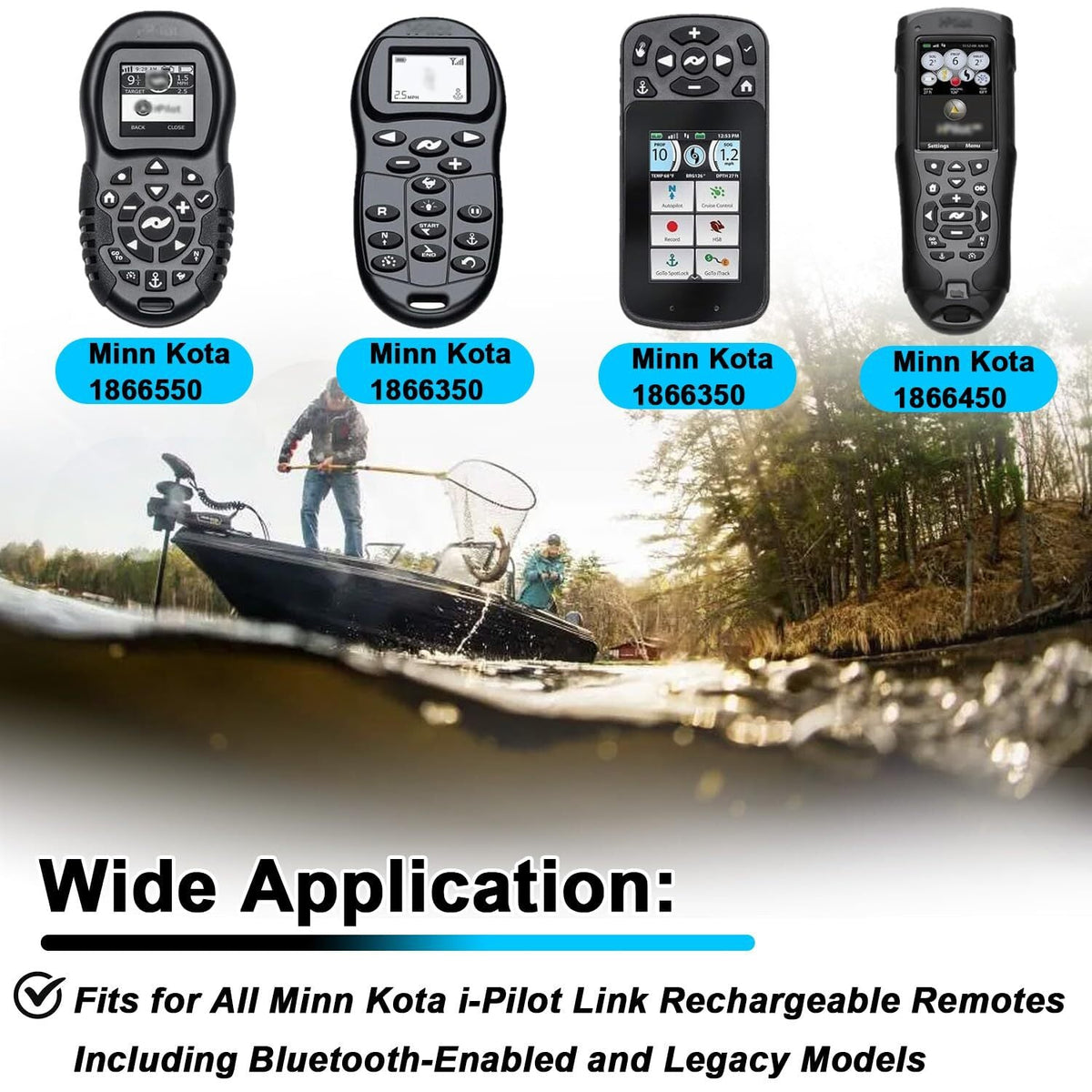 For Minn Kota 1866460 iPilot Link Remote Charging Cable Replacement 2-Pack