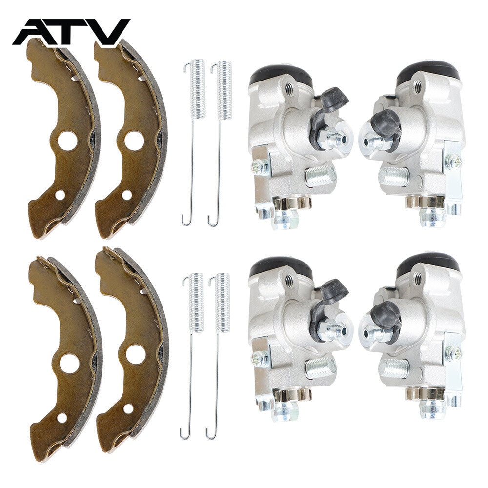 4Pcs Front Brake Wheel Cylinders & Shoes For Honda Foreman 450 TRX450 ES/S 4x4