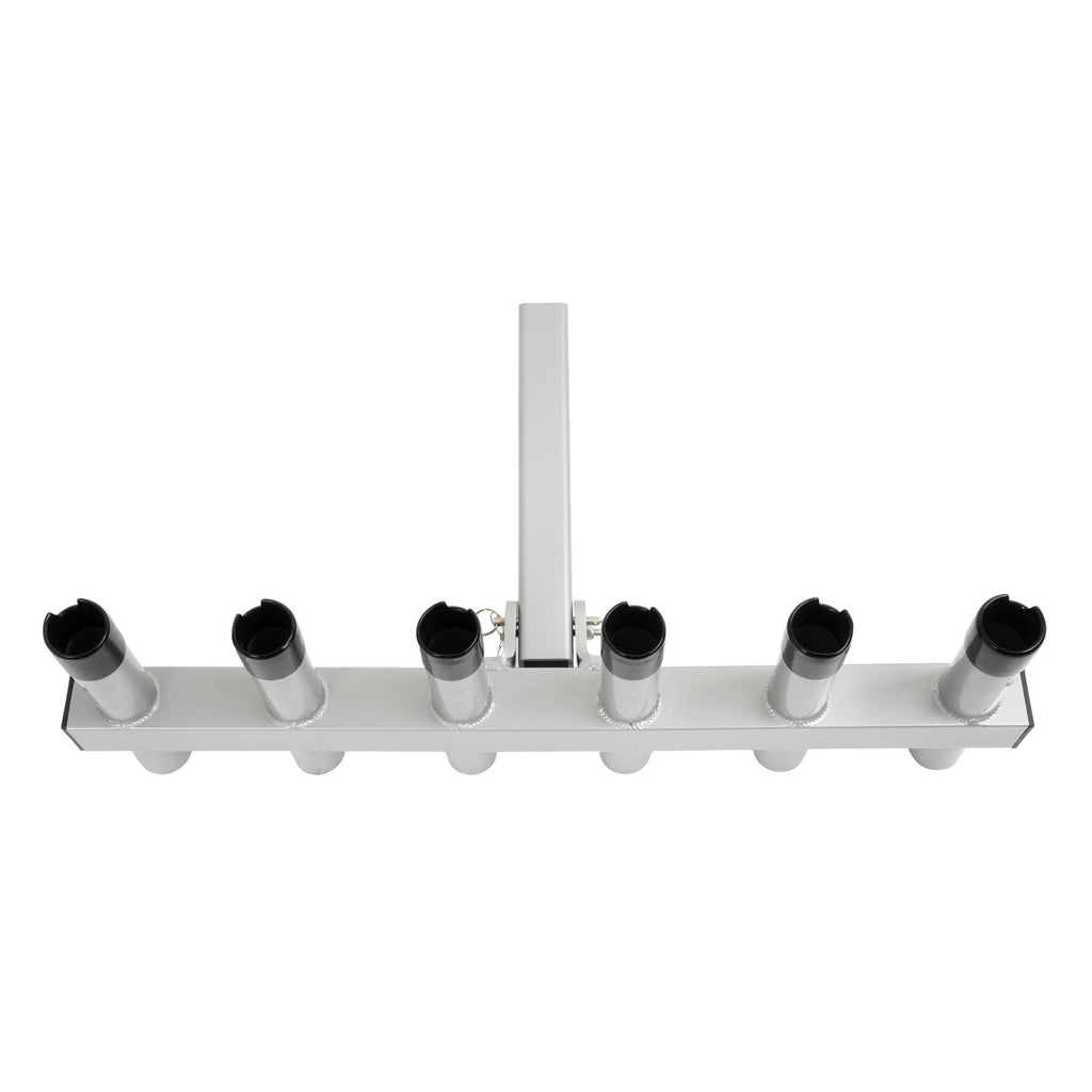 6 Rod Extender Fishing Rod Holder Hitch Mount Rack Truck 2" Receiver Adjustable