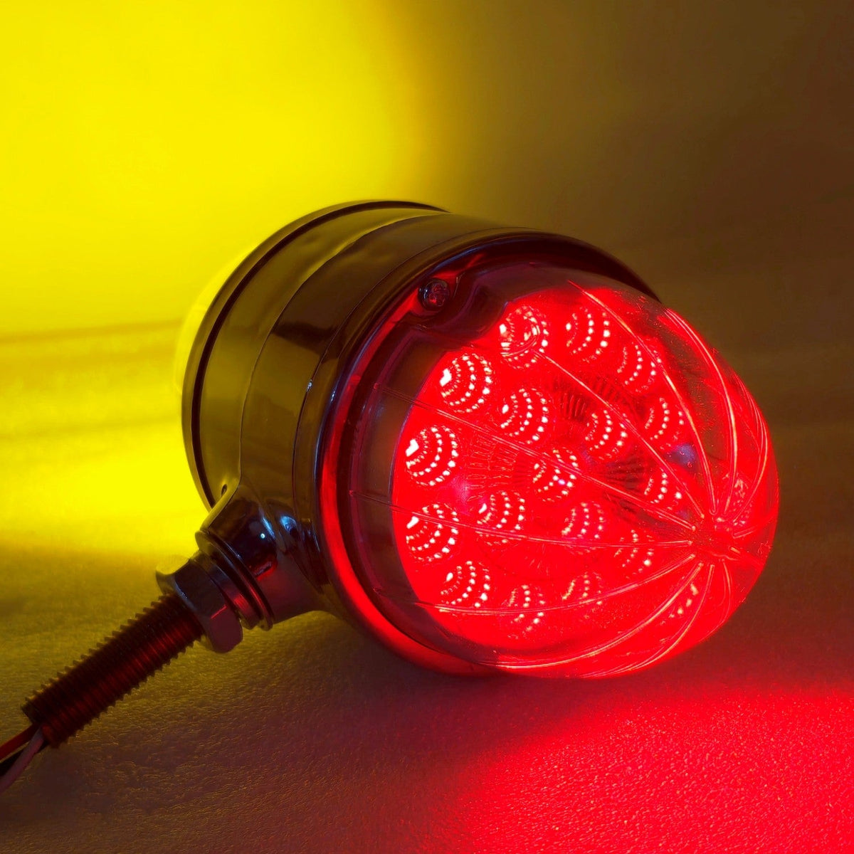 2X Amber/Red Light Lens 17 LED Watermelon Light Fit Kenworth T800 W900