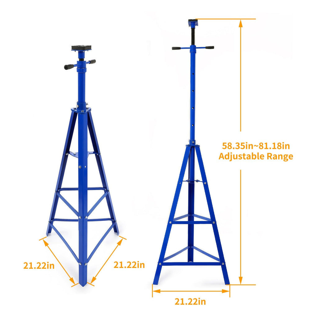 4000lbs Steel Car Jack Stand Under Hoist Tripod Stand For Garage & Auto Repair