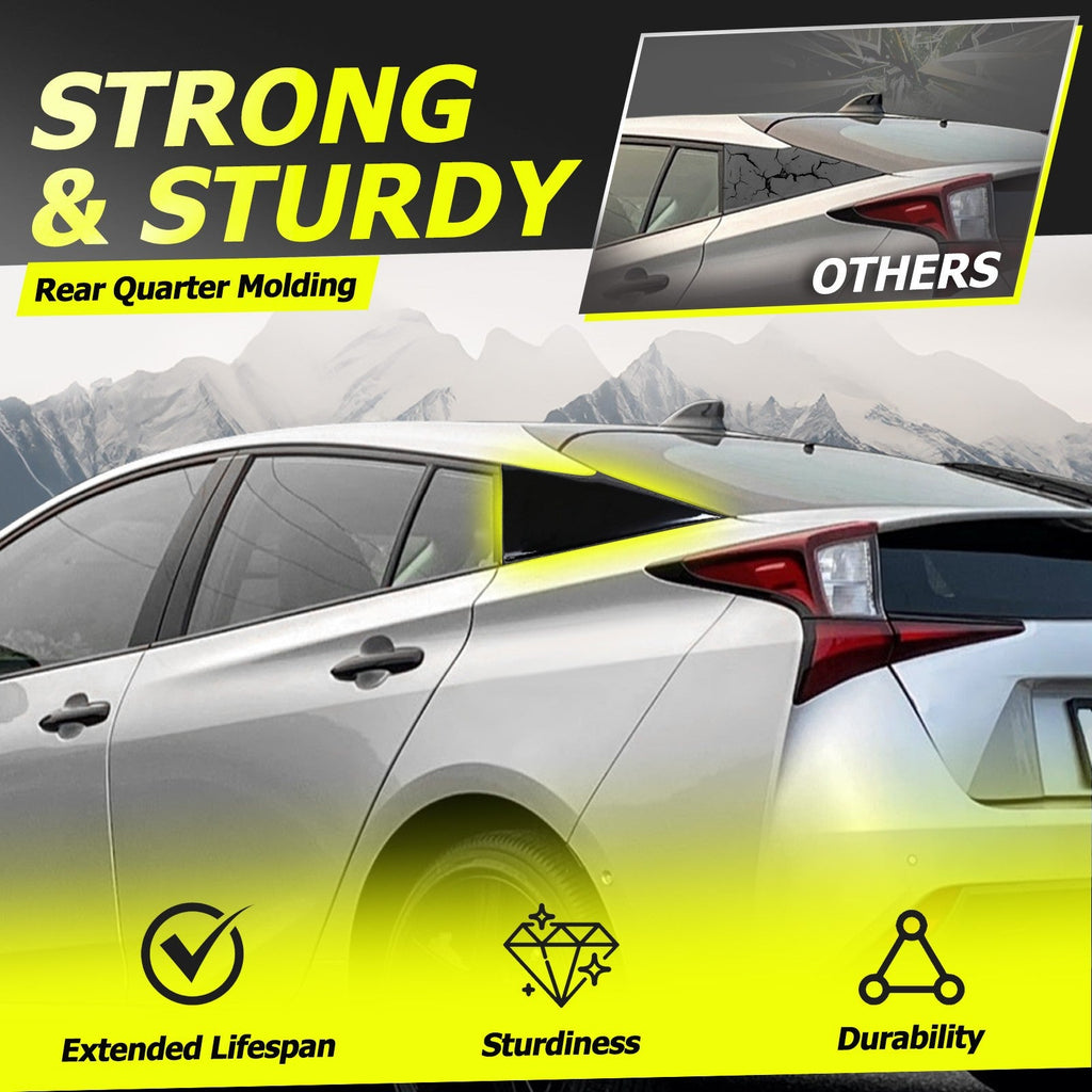 Rear LH+RH Quarter Molding Cover Panel For Toyota Prius 16-22 Prius Prime 17-22