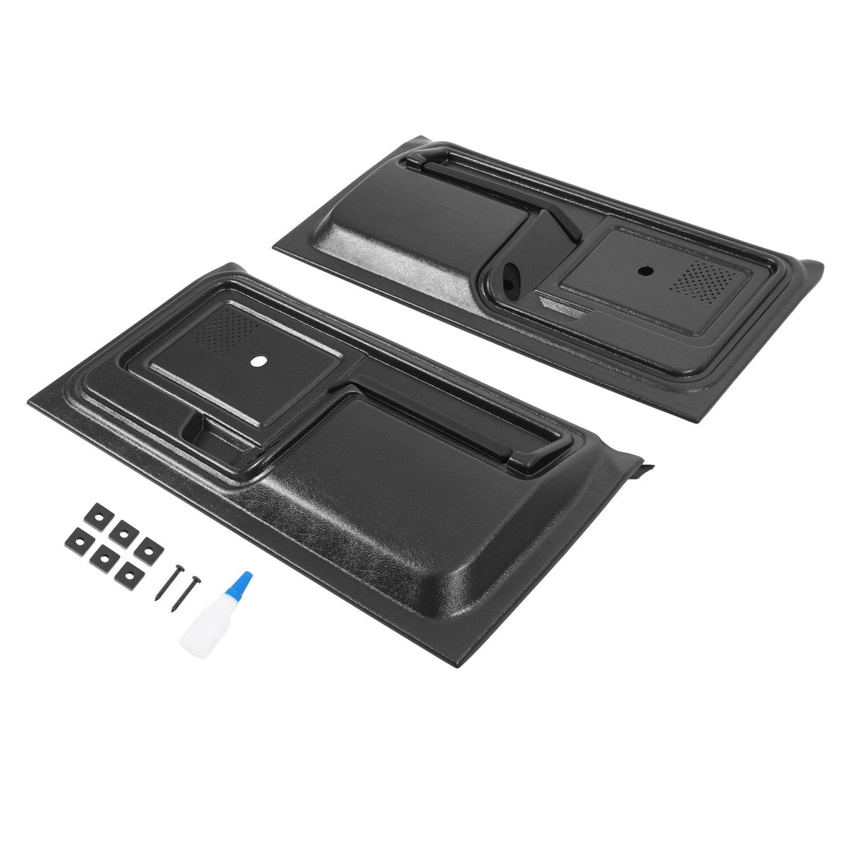 Black Inner Door Panels Replacement For 80-86 Ford Truck & 80-86 Ford Bronco New