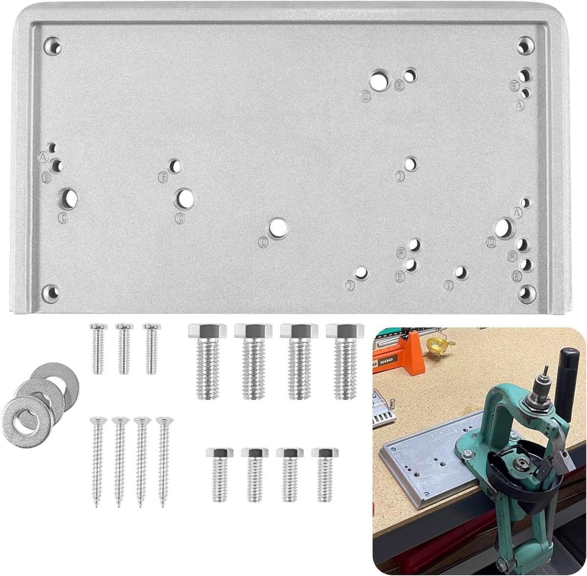 9206 Shell Holder Accessory Base Plate-3 9282 for RCBS Presses and Tools