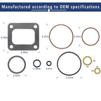 72468 Turbo Mounting Gaskets & Turbo Pedestal O-Ring Seal Gaskets for Ford 7.3L