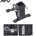 Black UTV 2'' Rear Receiver Tow Hitch For Polaris RZR PRO XP 4 years 2020+ Steel