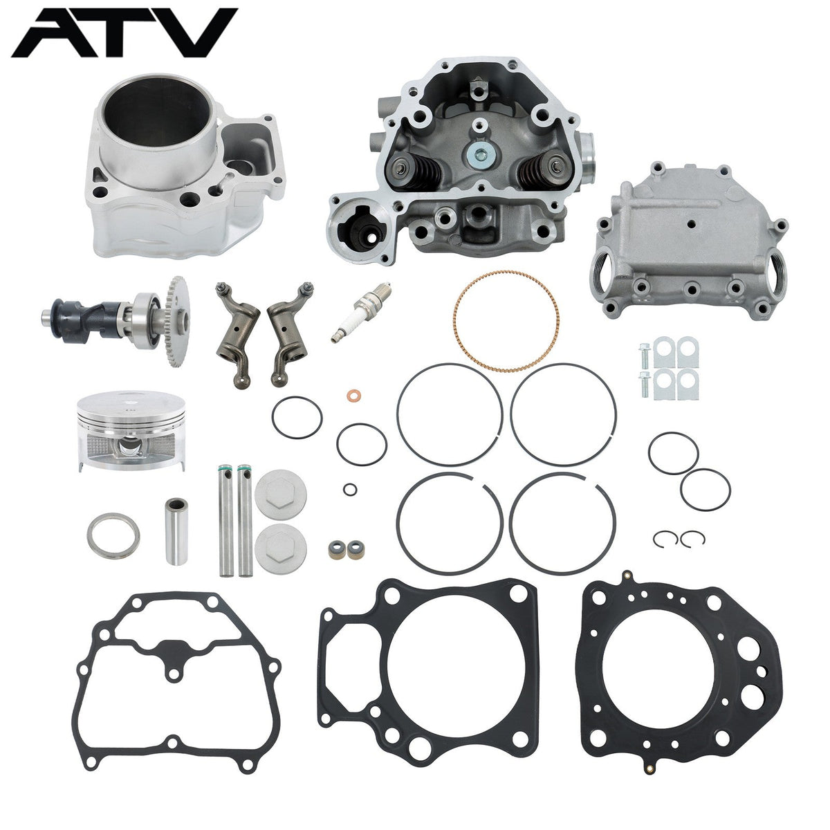 For Honda Rancher TRX420 ATV Cylinder Head & Cover Cylinder Rebuild Kit Camshaft