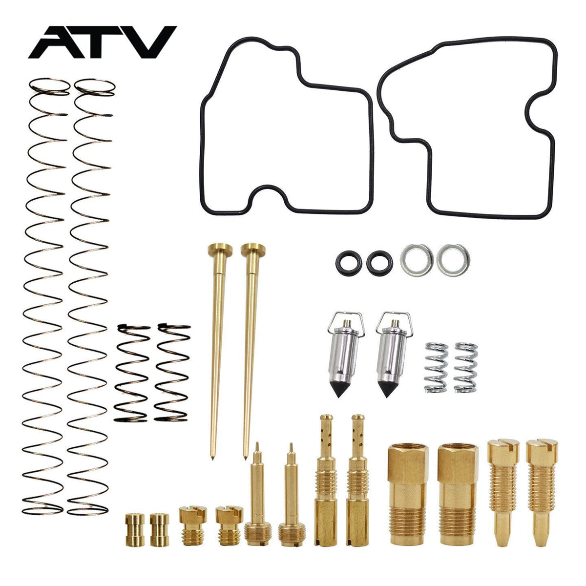 2 Carb Rebuild Kit NJ For Kawasaki Prairie 650 2002 2003 Prairie 700 2004-2006