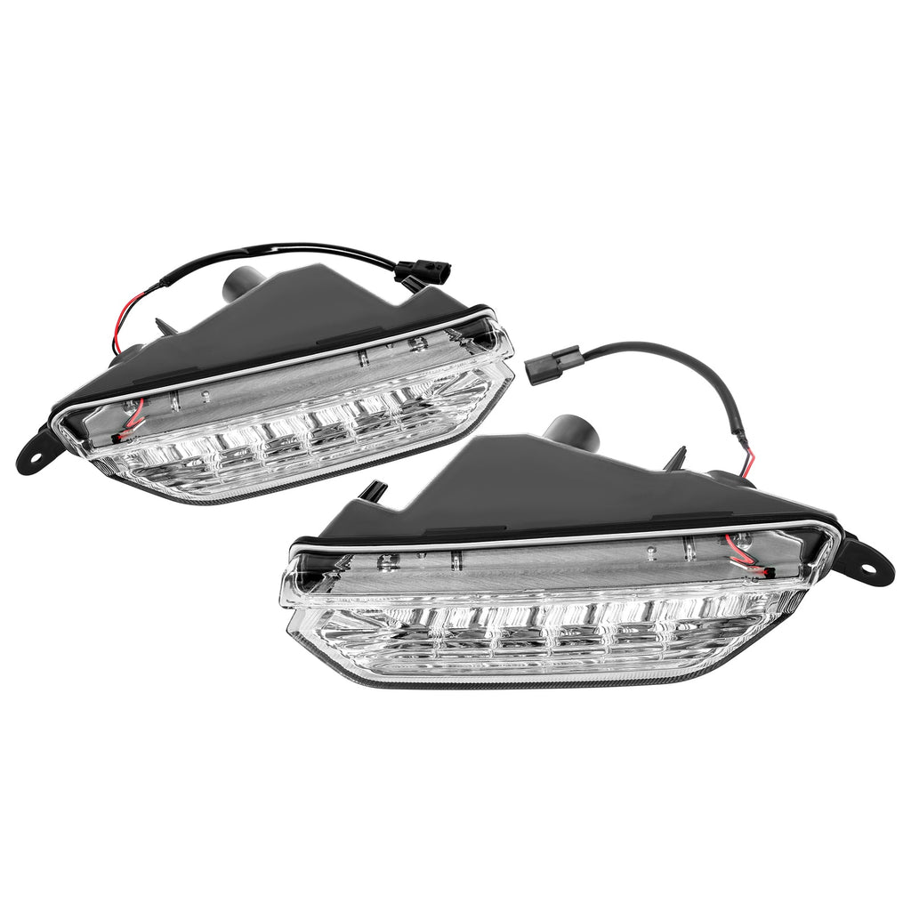 Pair Fog Daytime Running Light Lamp Clear For Infiniti QX50 2016 2017 LH+RH