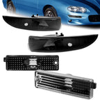 4PCS Black Side Marker Turn Signal Light Bumper Lamp For Chevy Camaro 1993-2002