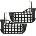 Black Tubular Trail Door With Side Mirror For 1976-1995 Jeep CJ7/YJ Wrangler 2DR