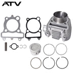 Cylinder Piston Gasket Top End Kit for Yamaha Bear Tracker 250 1999-2004