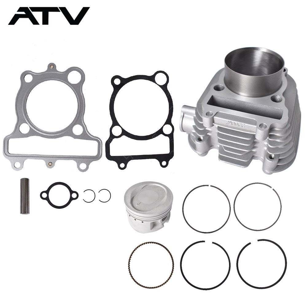 Cylinder Piston Gasket Top End Kit for Yamaha Bear Tracker 250 1999-2004