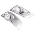 LED Fog Lights Lamp W/Bezel Clear Lens Pair LH & RH For Kenworth T660 2007-2017