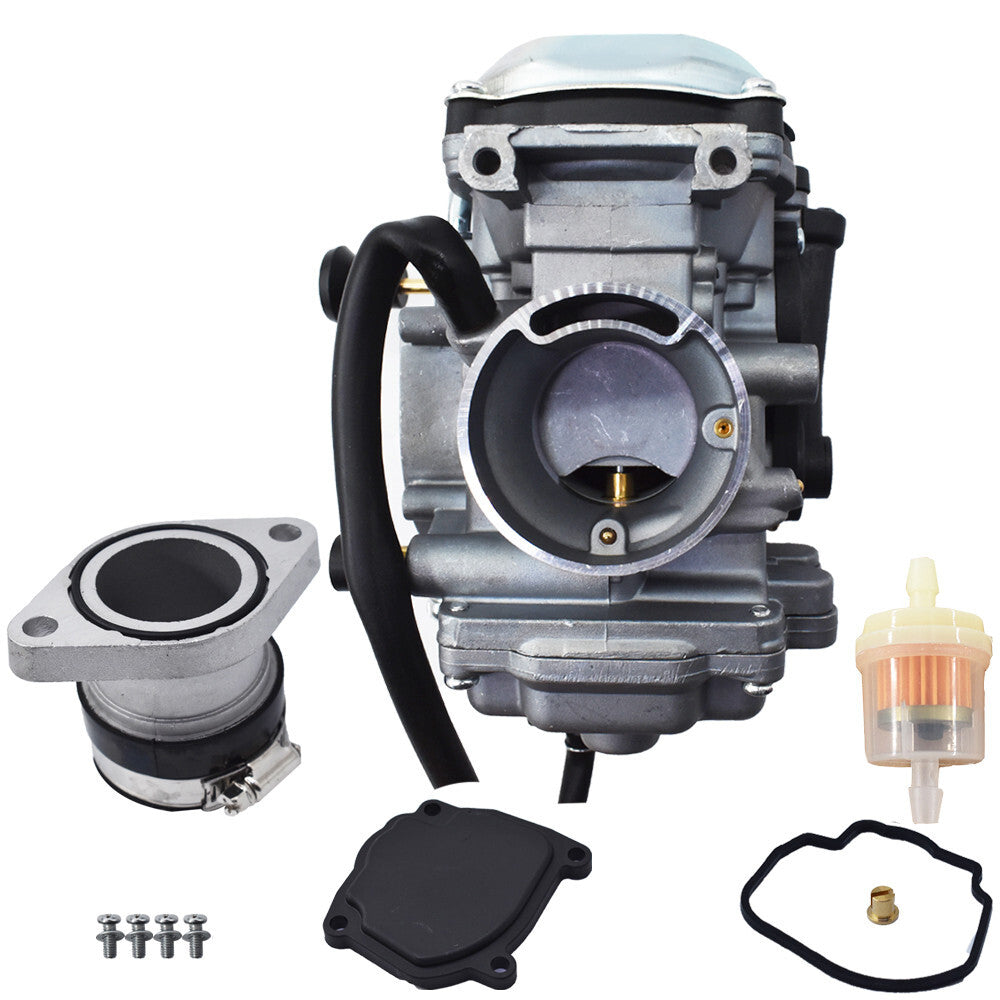 Carburetor W/ Intake Manifold Boot For Yamaha Big Bear Wolverine 350 YFM350 USA