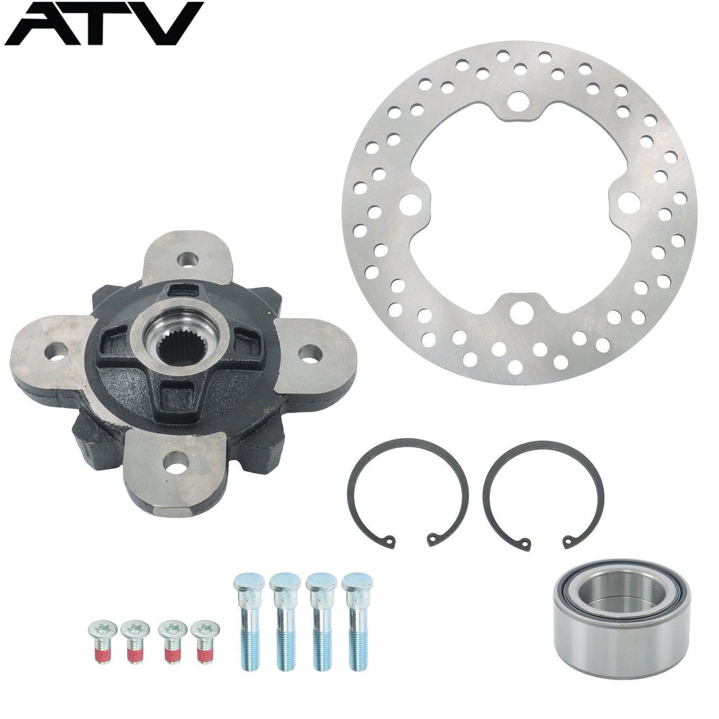 Front Wheel Hub Bearing Studs Brake Rotor 2014-2017 For Polaris Ranger HST