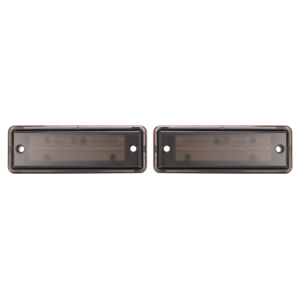 2x Smoke LED Rear Side Marker Lights Lamps For El Camino & Caballero 1978-1987