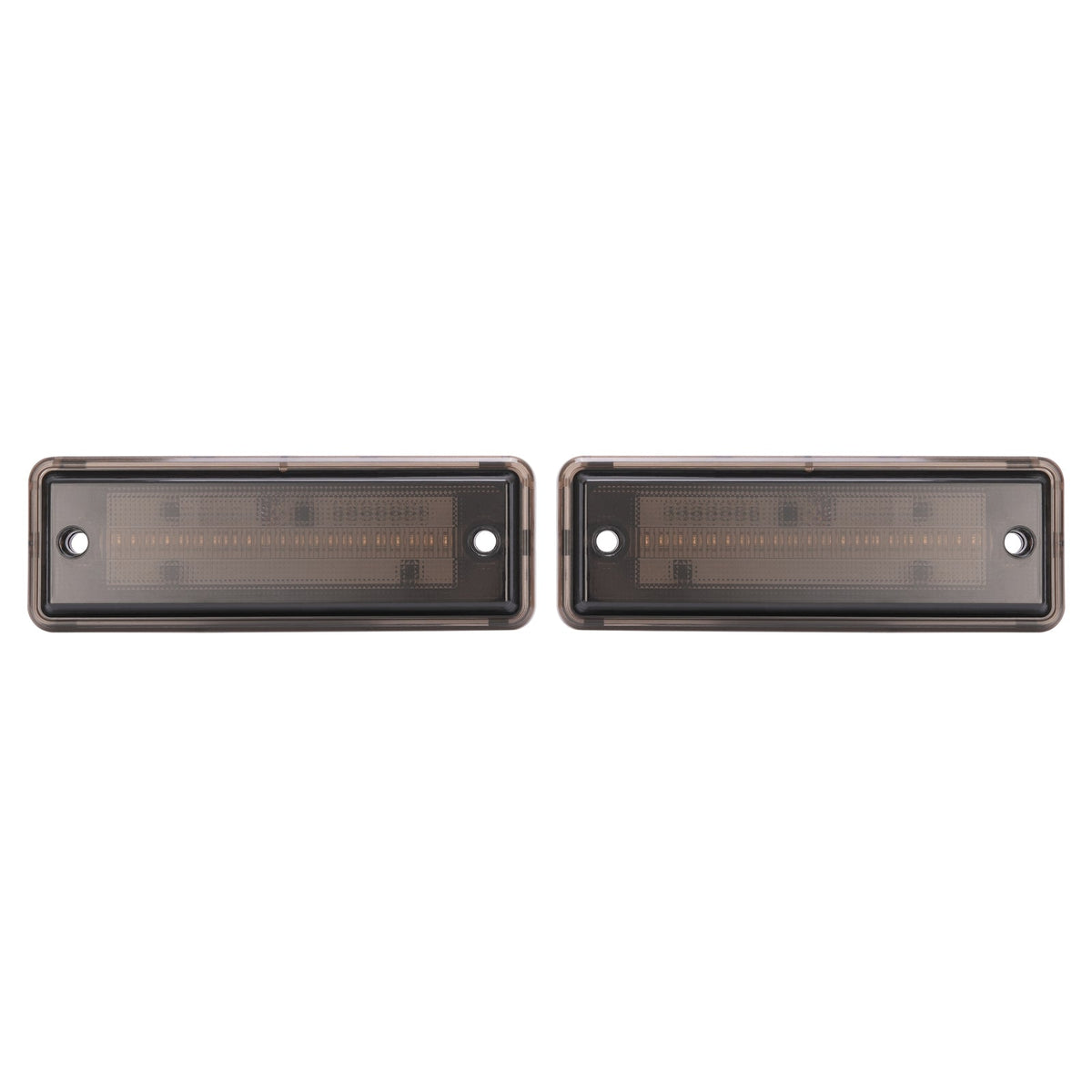 2x Smoke LED Rear Side Marker Lights Lamps For El Camino & Caballero 1978-1987