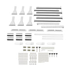 750 lbs Roof Ladder Rack W/Cargo Roller For Chevy Express Savana 2500/3500 96-23