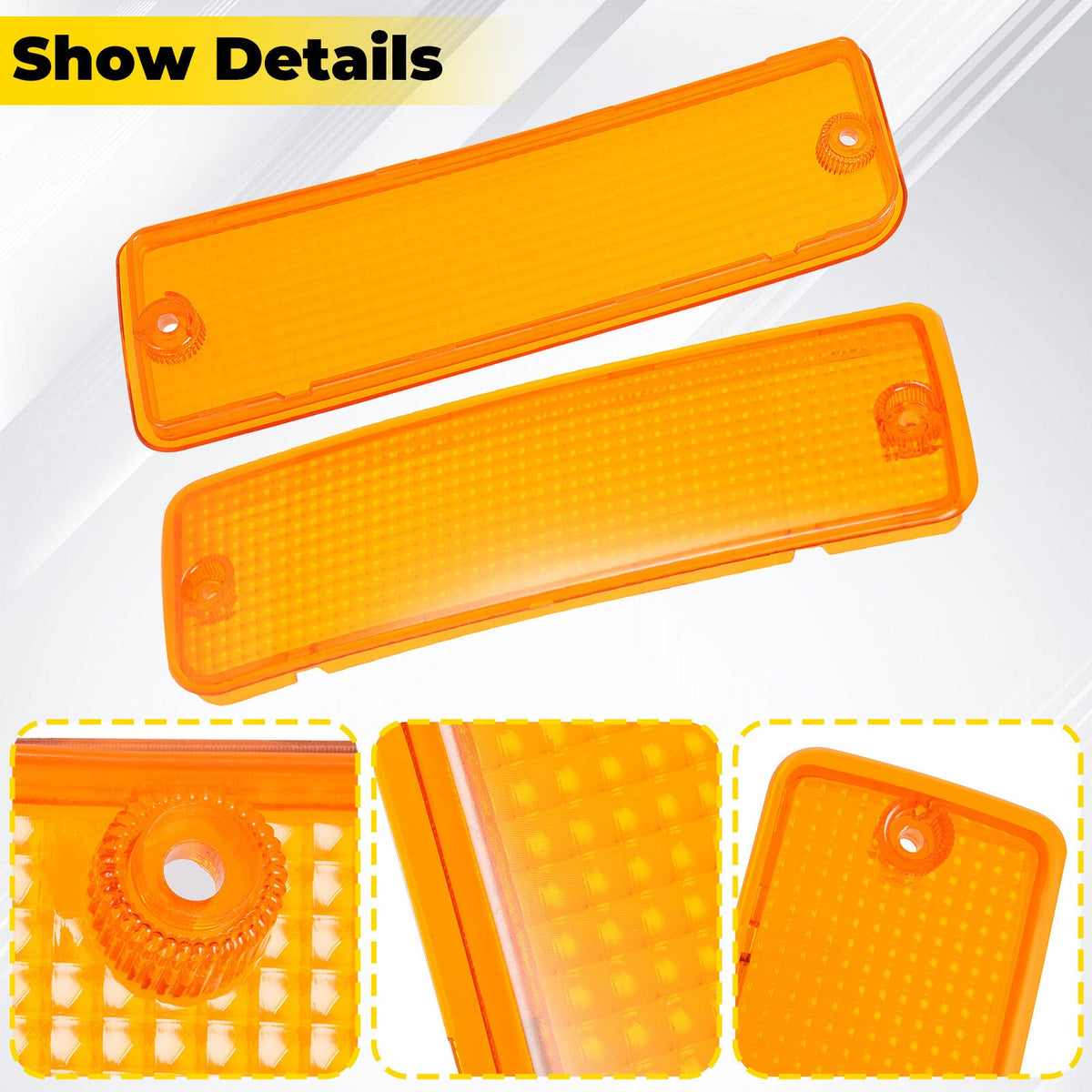 New Turn Signal Parking Bumper Light Lens For Toyota Pick-Up Truck 2WD 1992-1995