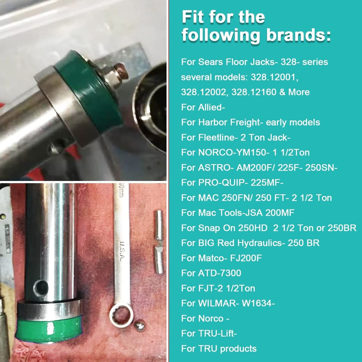 Hydraulic Jack Piston U-Cup Seal Replacement for 2 TON Floor Jack for 328 Series
