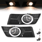 Pair Fog Lights w/Bezel Bumper Lamp Cover For Cadillac SRX 2010 - 2016 2015