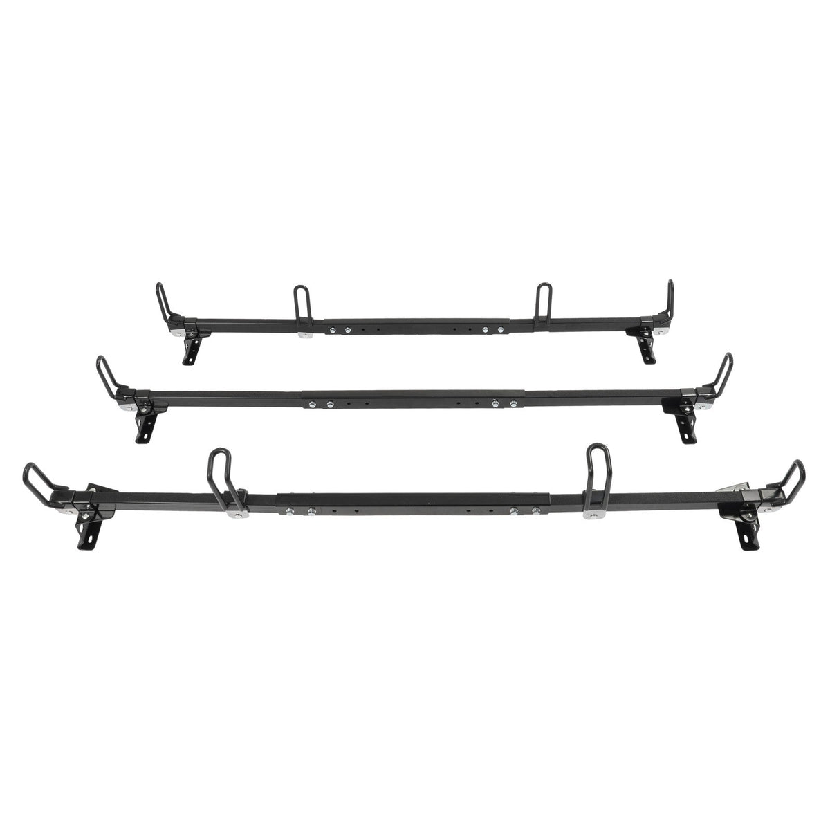 65" 3-Bar Cargo Van High Ladder Roof Rack For Nissan NV 1500 2500 3500 750 lbs