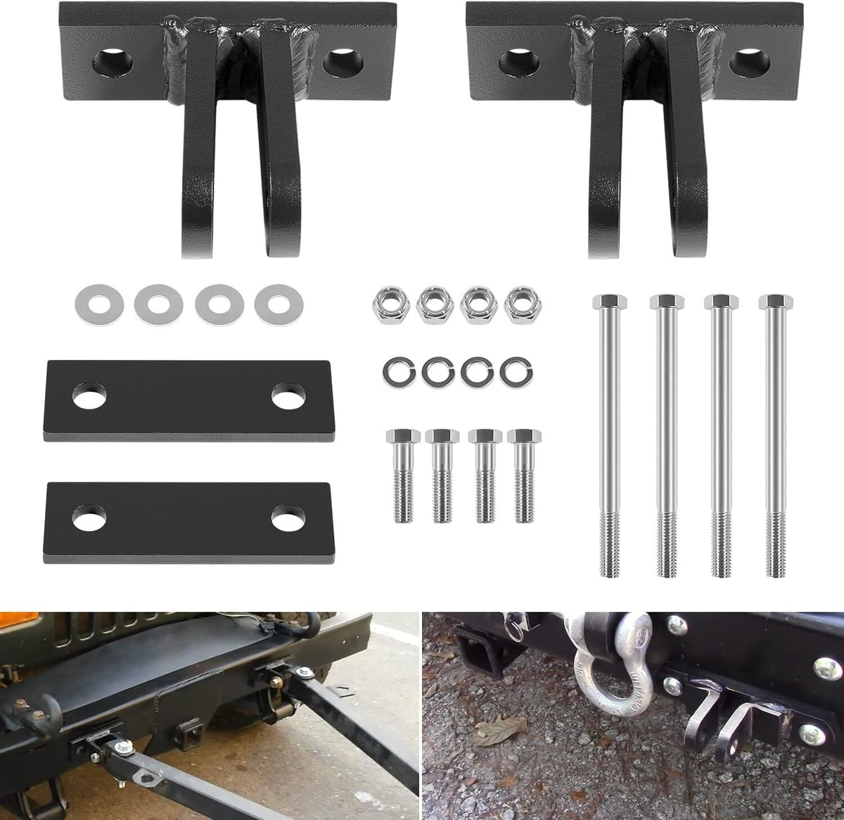 For Blue Ox BX88230 Bolt-On Adapter Class III Universal BX Tab Tow Bar BasePlate
