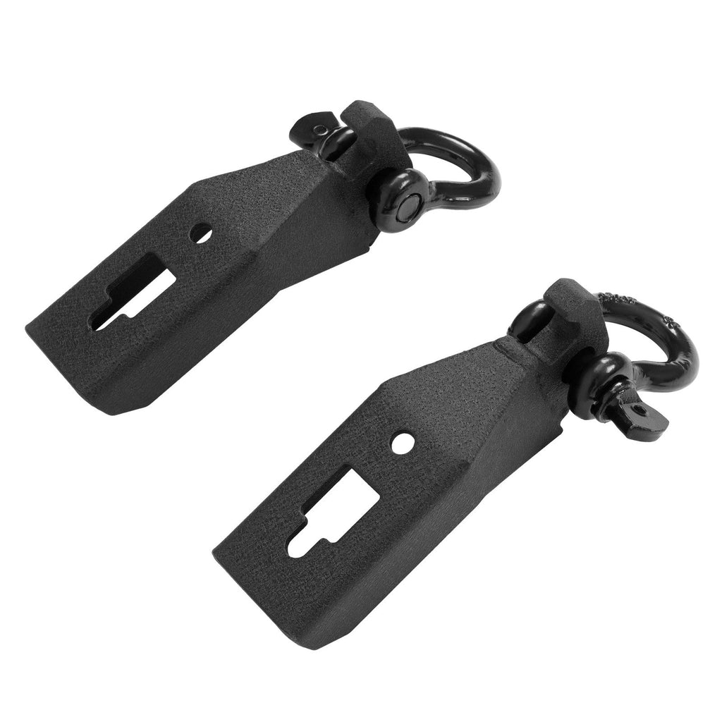 2pcs Front Tow Hook Shackle Mount Kit w/Hardware For Ford F150 F-150 2009-2023