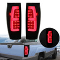 Black Smoke For 02-06 Chevy Avalanche 1500 2500 LED Tube Tail Lights Brake Lamps