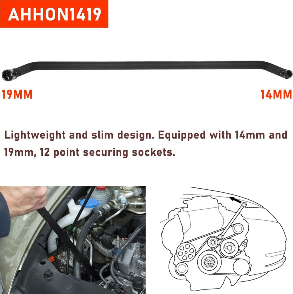 AHHON1419 Serpentine Belt Wrench Tensioner Tool for Honda Acura Accord CR-V