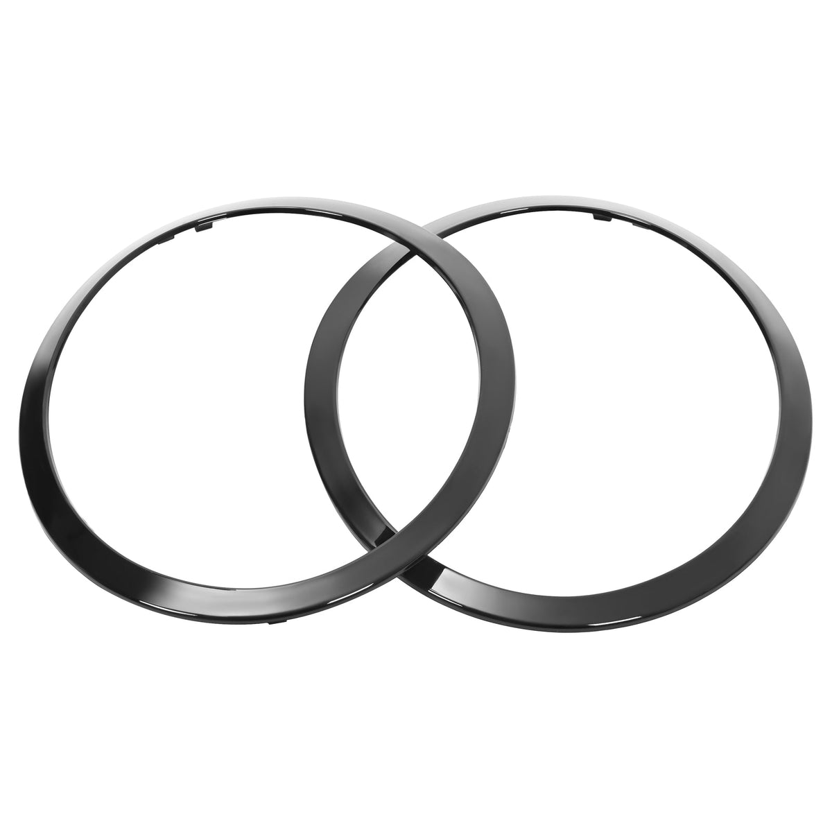 Black Headlight Trims Ring Bezels Cover Pair For Mini Cooper R55 R56 2007-2015
