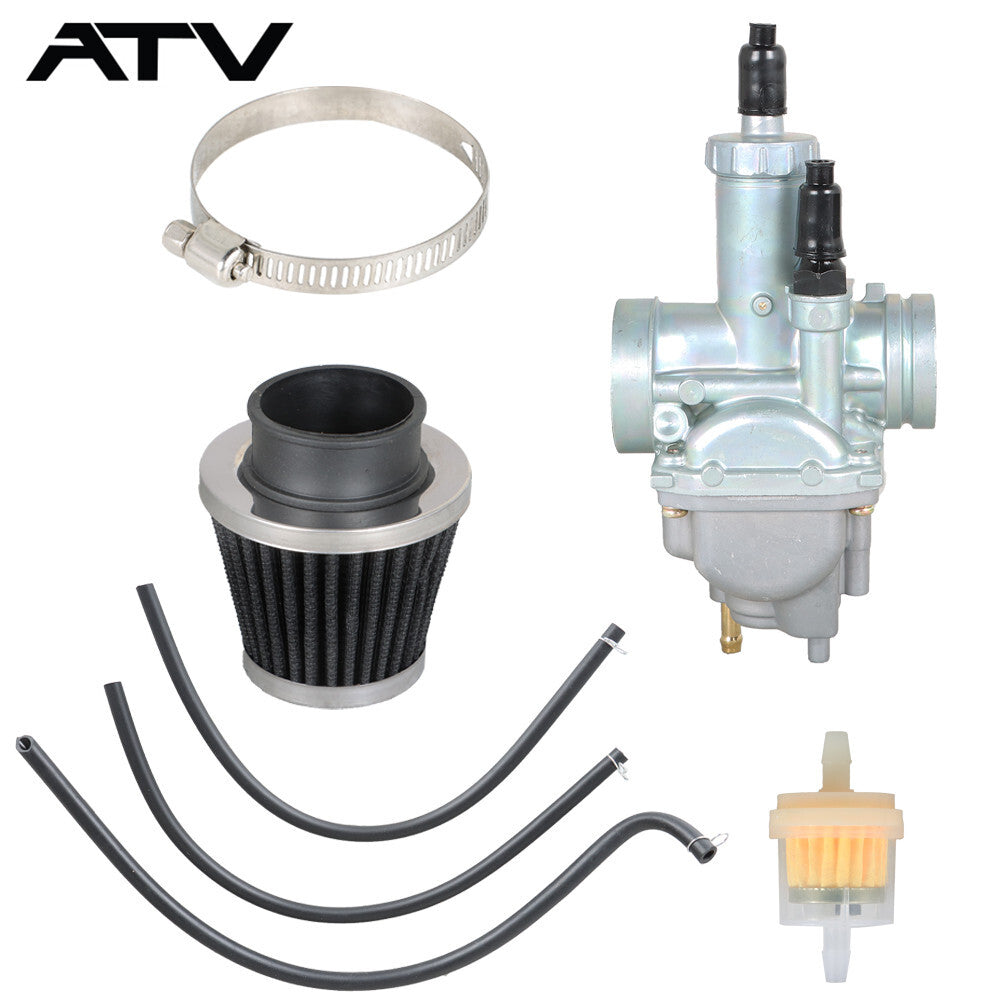 Carb & Air Filter For Kawasaki Bayou 220 Carburetor KLF220A Bayou 250 KLF250A