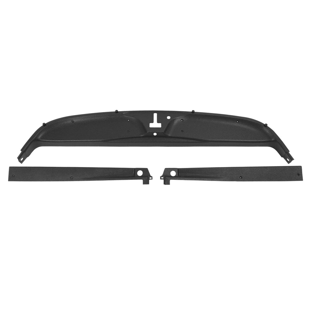 Rear Inner Window Trim Set For 1984-1996 Chevrolet Corvette Coupe Black