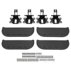 Side Hood Steps Kit For 07-18 Jeep Wrangler JK Unlimited JKU 4-Door Steel 4Pcs