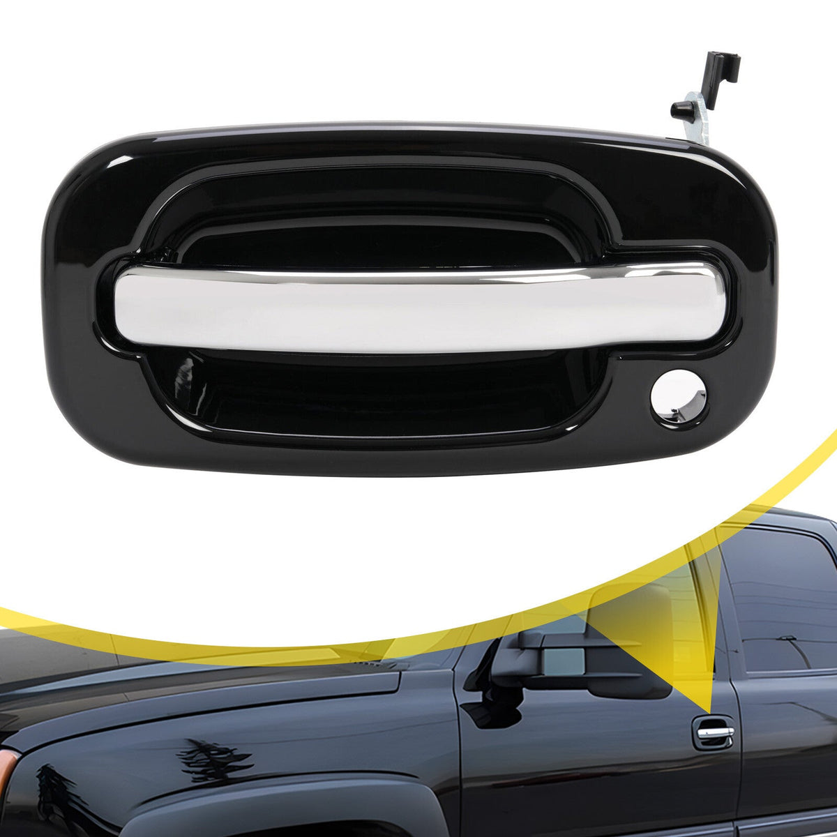 Front Exterior Door Handle LH Side For 99-06 Chevrolet Silverado 1500 GM1310187