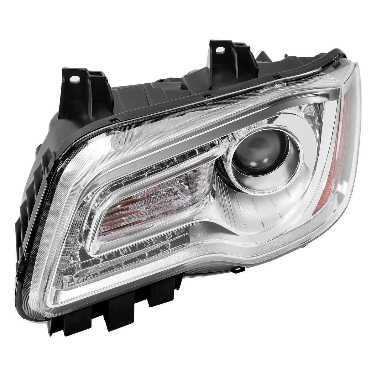LED DRL Projector Headlights Headlamps For Chrysler 300 2011-2023 2015 W/ Bulbs