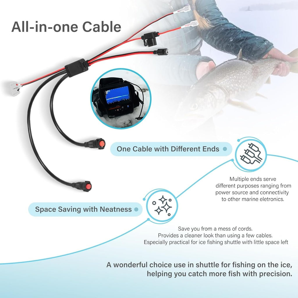 Replace for Garmin 010-12676-40 All-in-One Power Cable for Panoptix LiveScope