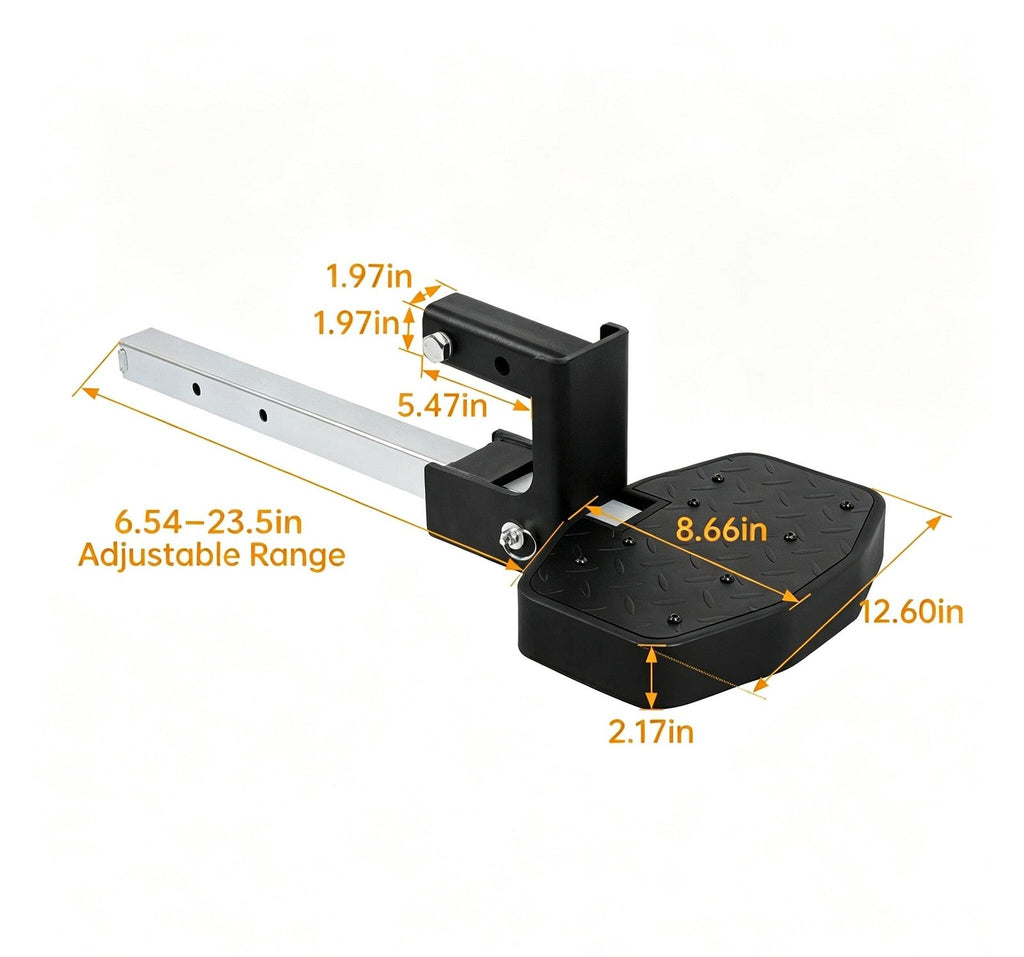 2" Receiver 500LB Hitch Truck Step XL Telescoping Up to 32" for Large Truck SUVs