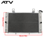 Aluminum Radiator For Yamaha Rhino 700 2008-2013 09 10 11 All Engine YXR700F 4x4